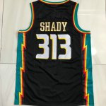 Maillot de Basket #313 Shady Pistons Slim Shad MN authentique Noir